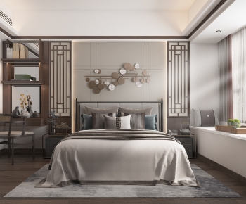 New Chinese Style Bedroom-ID:718306062