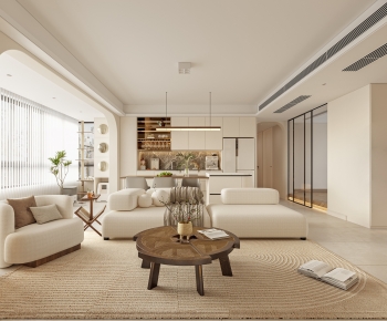 Wabi-sabi Style A Living Room-ID:640619994