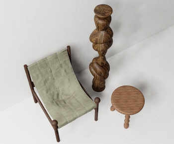 Wabi-sabi Style Lounge Chair-ID:861588952