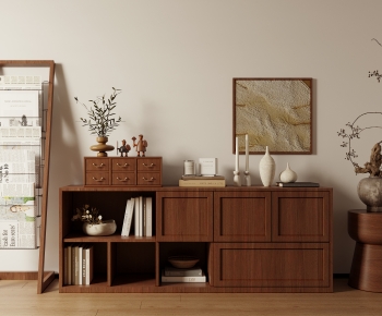 Wabi-sabi Style Decorative Cabinet-ID:871282103