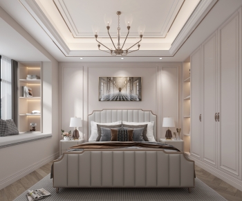 Modern Simple European Style Bedroom-ID:373075968