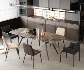 Modern Dining Table And Chairs-ID:360440972