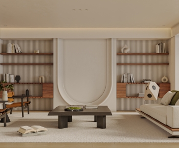 Wabi-sabi Style A Living Room-ID:507889034