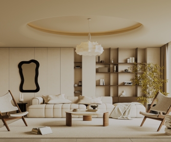 Wabi-sabi Style A Living Room-ID:555986887
