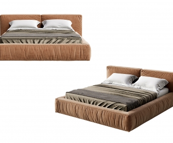 Nordic Style Double Bed-ID:537850961