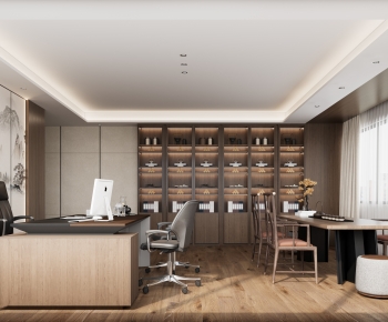 New Chinese Style Manager's Office-ID:837294102