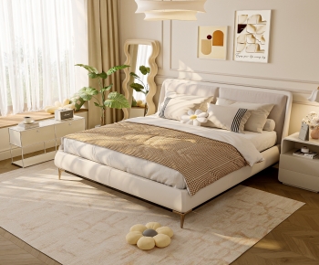 Modern Double Bed-ID:267457966