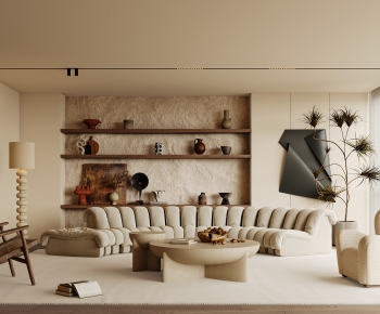 Wabi-sabi Style A Living Room-ID:963069923