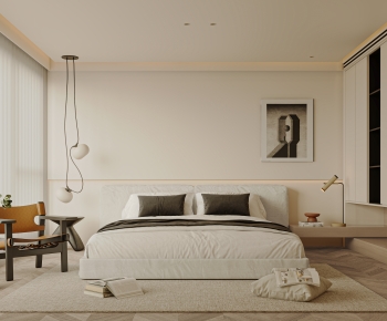 Wabi-sabi Style Bedroom-ID:720051056