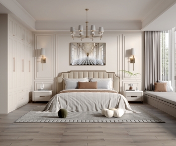 Simple European Style Bedroom-ID:774456984