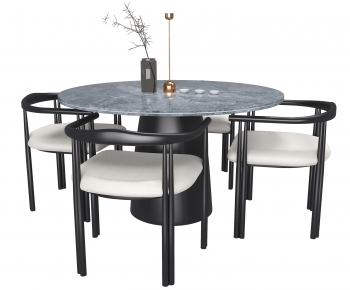 Modern Dining Table And Chairs-ID:659337041