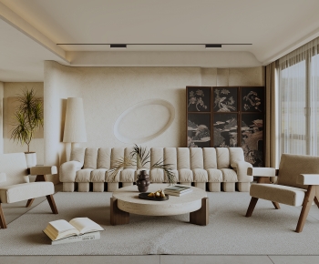 Wabi-sabi Style A Living Room-ID:750555043