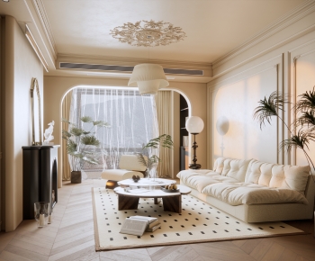 French Style A Living Room-ID:965440034