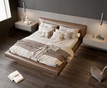 Modern Double Bed-ID:325975897