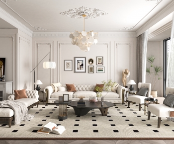 French Style A Living Room-ID:162344932