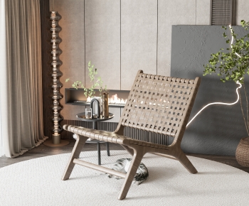 Wabi-sabi Style Lounge Chair-ID:532031131