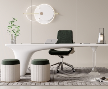 Modern Computer Desk And Chair-ID:823971038