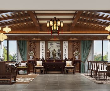 Chinese Style A Living Room-ID:372309924