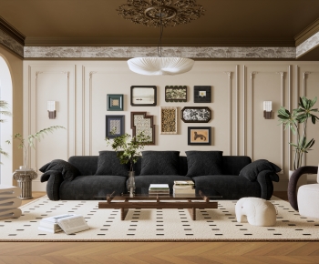 French Style A Living Room-ID:613962892