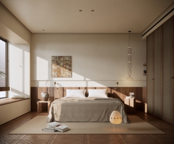 Modern Wabi-sabi Style Bedroom-ID:429220254