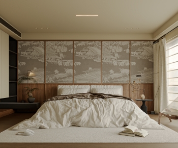 Wabi-sabi Style Bedroom-ID:256249997