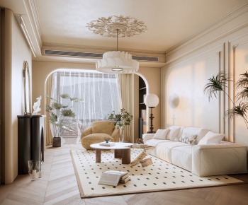 French Style A Living Room-ID:570269118