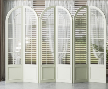 Simple European Style Glass Screen Partition-ID:205769514