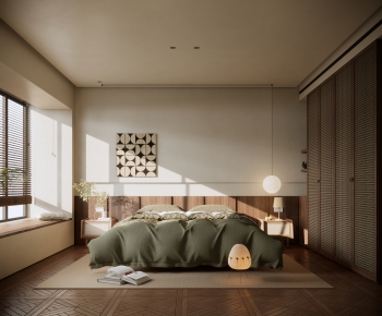 Modern Wabi-sabi Style Bedroom-ID:853861097