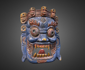 现代玛雅人 土著面具-ID:837431067
