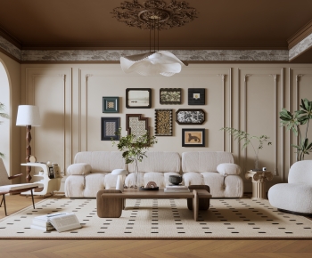 French Style A Living Room-ID:977708104