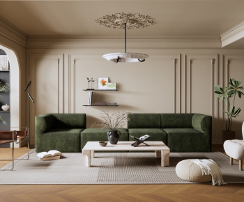 French Style A Living Room-ID:801698922