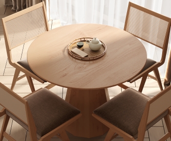 Wabi-sabi Style Dining Table And Chairs-ID:938061958