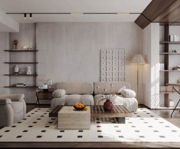 Wabi-sabi Style A Living Room-ID:424294957