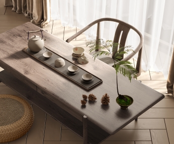 Japanese Style Tea Tables And Chairs-ID:346004018