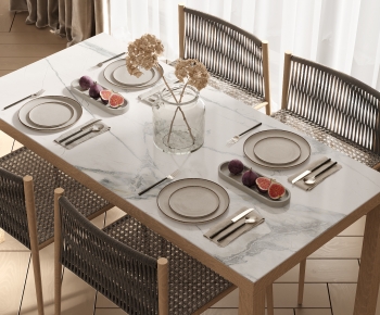 Modern Dining Table And Chairs-ID:559489013