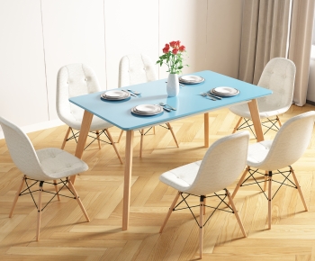 Nordic Style Dining Table And Chairs-ID:246323115