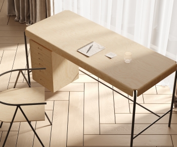 Modern Computer Desk And Chair-ID:966542965