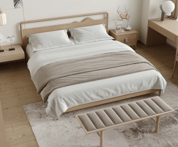 New Chinese Style Double Bed-ID:191509752