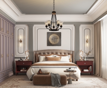 Simple European Style Bedroom-ID:746833093