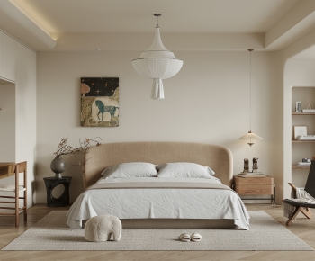 Wabi-sabi Style Bedroom-ID:309128057
