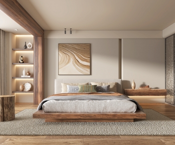 Wabi-sabi Style Bedroom-ID:875509028