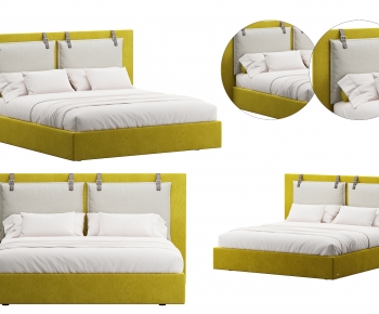 Nordic Style Double Bed-ID:247942921