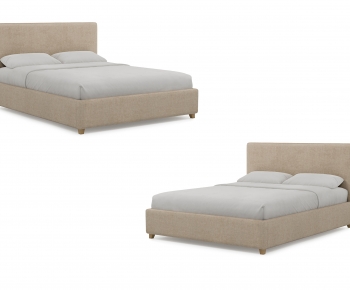 Nordic Style Double Bed-ID:411241161