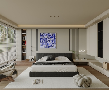 Modern Wabi-sabi Style Bedroom-ID:499233969