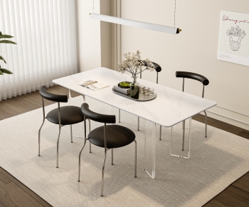 Modern Dining Table And Chairs-ID:599978925