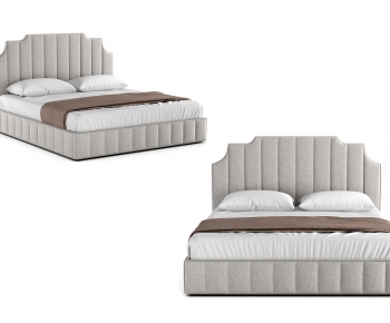 Modern Double Bed-ID:702836045