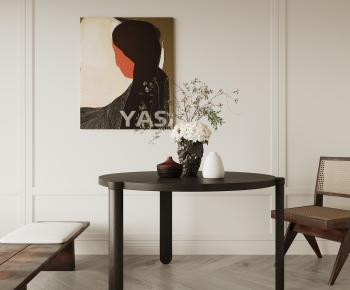 Wabi-sabi Style Dining Table And Chairs-ID:901400095