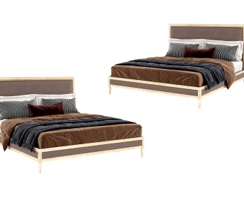 Nordic Style Double Bed-ID:131901984