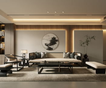 New Chinese Style Chinese Style A Living Room-ID:141766078