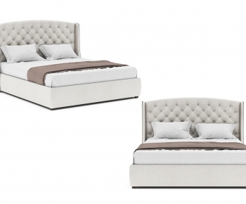 Nordic Style Double Bed-ID:799297097
